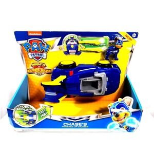 Paw Patrol Mighty Pups Super Paws Chase Powered Up Cruiser Transforming Toy New